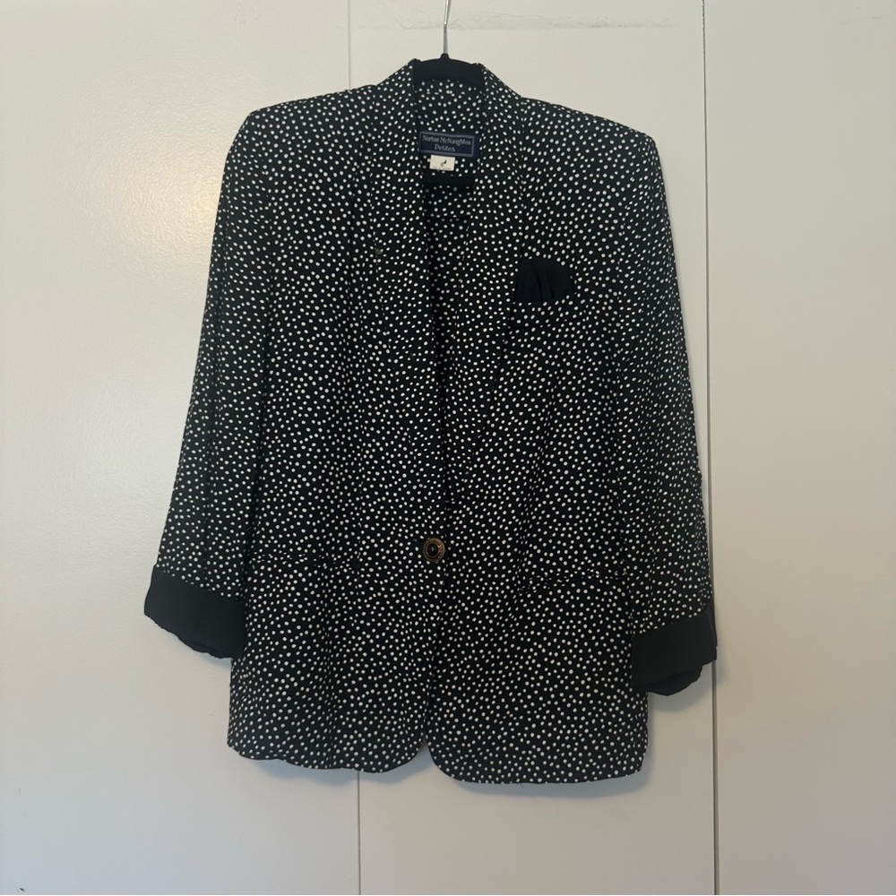 Vintage Norton McNaughton Polka Dot Blazer